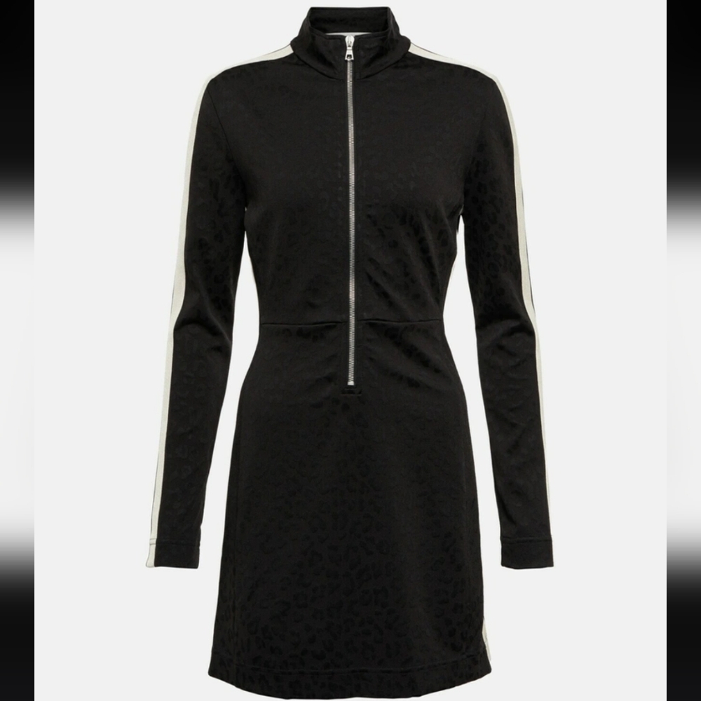Palm Angels Black Long Sleeve Sheath Dress